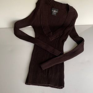 It’s our Time Ribbed Deep V-Neck Sweater